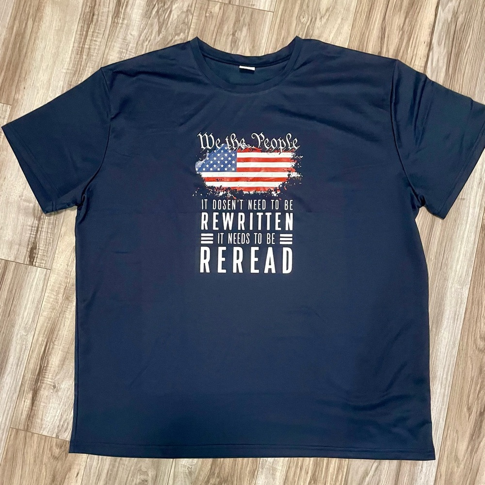We The People Navy Blue T-Shirt Big & Tall (3XL)